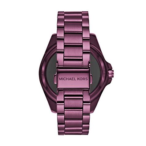 michael kors access mkt5017|Michael Kors Access Women's Digital Bradshaw Plum Stainless .